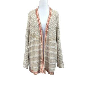 NEW Umgee Loose Knit South Western Open Front Cardigan Size Medium